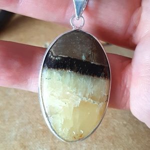 Septarian Natural Stone Pendant Necklace